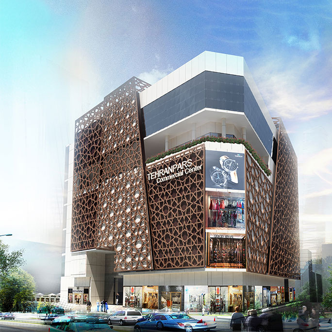 Facade Design of TehranPars Commercial Center